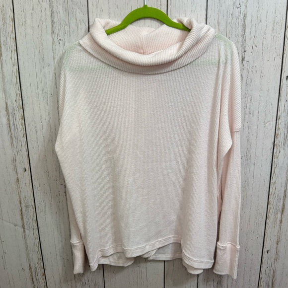 We the Free Turtleneck Ribbed Open Back Top - Picture 1 of 11